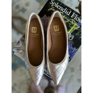 Bruno Magli Women's Bianca Quilted Gold Flats Size 37